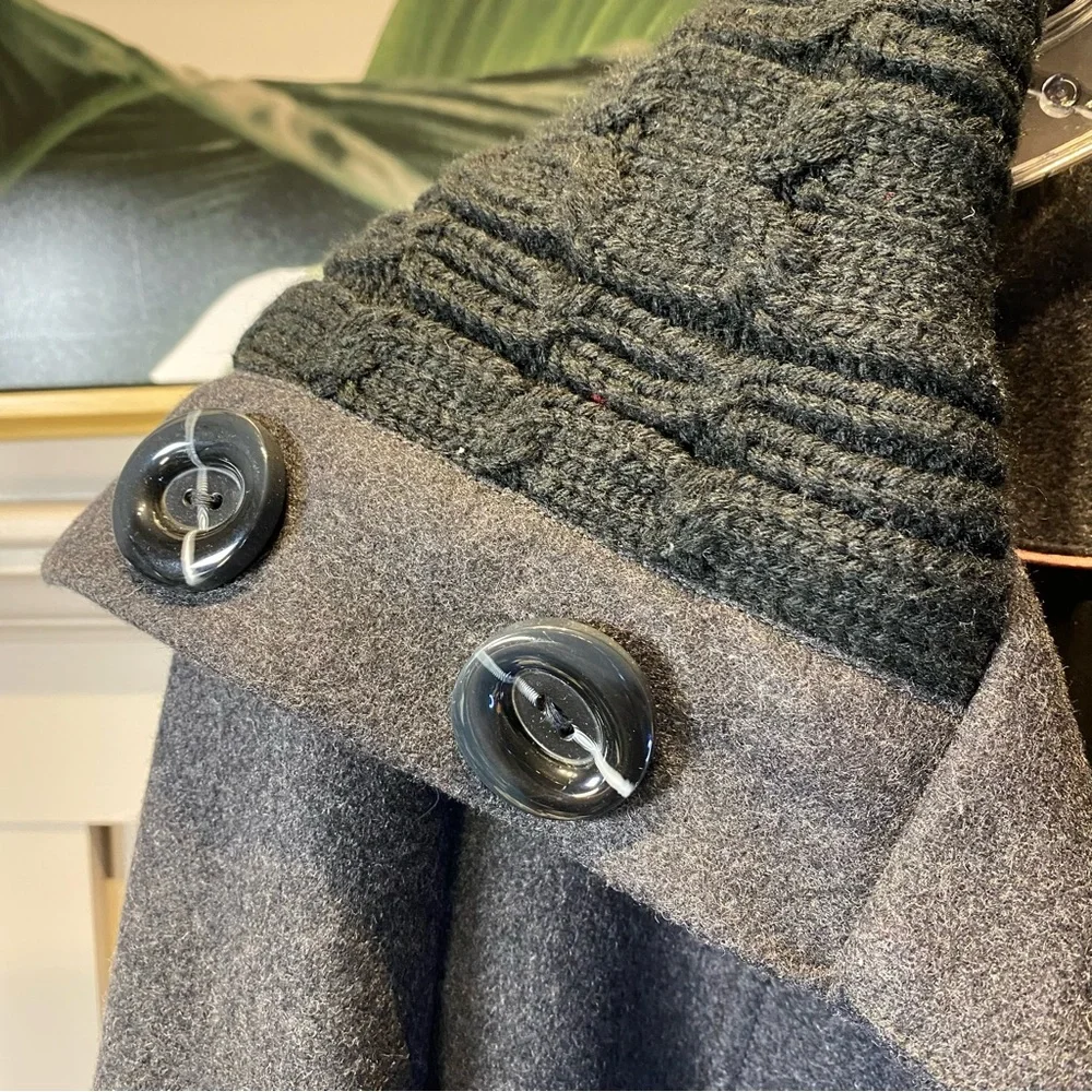 Women's RW & CO Gray Wool Coat Size M - Picture 7 of 15